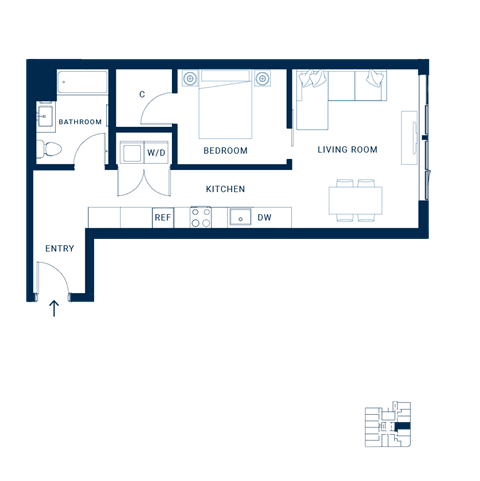 Shoresmith Apartments Urban H Floor Plan